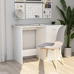 Maison Chic Bureau,Table de travail,bureau de travail pour chambre Blanc 100x50x76 cm Bois d'ingénierie -GKD69262