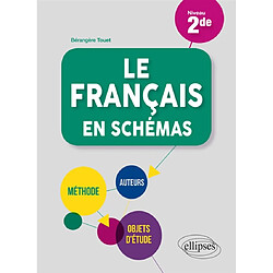 Le français en schémas, niveau 2de : méthode, auteurs, objets d'étude - Occasion