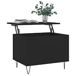 Avis Maison Chic Tabls basse,Table Console pour salon Noir 60x44,5x45 cm Bois d'ingénierie -MN64886