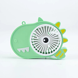 (Vert) Ventilateur de Conception en Forme de Poche Portable de Poche de Bande Dessinée Rechargeable par Usb