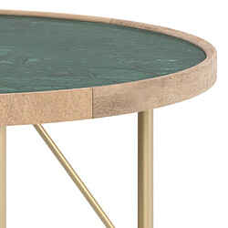 Avis Rendez Vous Deco Table basse ronde Kali en marbre vert D85 cm