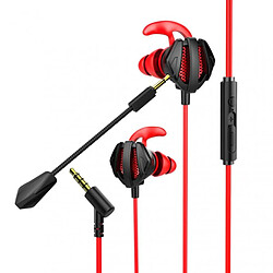 GUPBOO G9 Universal Portable Dynamic Noise Cancelling In-Ear Headphones Wired Call Headphones Gaming Computer Earphone With