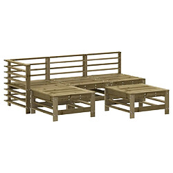 Maison Chic Salon de jardin 5 pcs - Table et chaises d'extérieur - Mobilier/Meubles de jardin Moderne bois de pin imprégné -MN35707