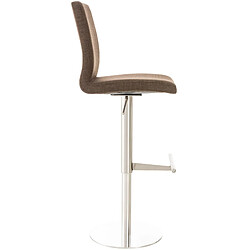 Avis Non Tabouret de bar Cadiz tissu acier inoxydable