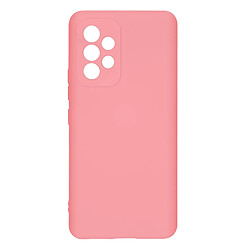 Avizar Coque Samsung Galaxy A53 5G Silicone Semi-rigide Finition Soft-touch Rose Pâle