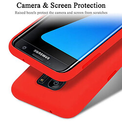 Cadorabo Coque Samsung Galaxy S7 EDGE Etui en Rouge pas cher