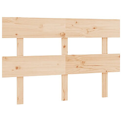 Maison Chic Tête de lit scandinave,Meuble de chambre 184x3x81 cm Bois massif de pin -MN12942