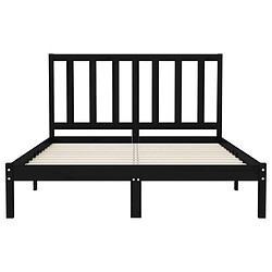 Acheter vidaXL Cadre de lit sans matelas noir 120x200 cm bois massif