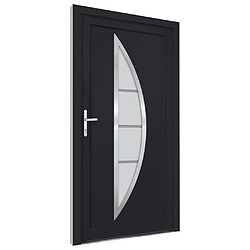 Avis vidaXL Porte d'entrée anthracite 88x200 cm PVC