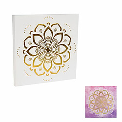 Paris Prix Toile pour Aquarelle Mandala 25x25cm Blanc