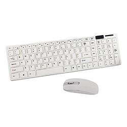 Avis Ordinateurs Tablettes Intelligentes PC USB Sans Fil 2.4GHZ Kit Combiné Clavier Et Souris Blanc