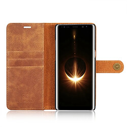 Acheter Wewoo Coque marron pour Samsung Galaxy Note 8 Crazy Horse Texture Horizontal Flip détachable Magnétique Housse de protection avec titulaire et fentes cartes porte-monnaie