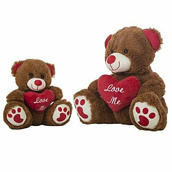 BigBuy Kids Jouet Peluche Amour Ours Coeur 28 cm