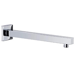 vidaXL Bras de support de douche Carré Inox 201 Argenté 30 cm