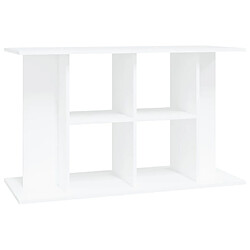 vidaXL Support pour aquarium blanc 100x40x60 cm bois d'ingénierie