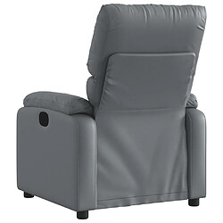 Acheter vidaXL Fauteuil inclinable électrique Gris Similicuir