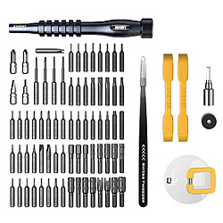 Jakemy Kit Outils Réparation 83 en 1 Tournevis Manche Ventouse JM-8187 Noir