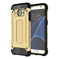 Wewoo Coque renforcée or pour Samsung Galaxy S7 Edge / G935 Armure Tough TPU + PC Combinaison