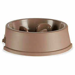 Mascow Gamelle à Alimentation Lente pour Animaux de Compagnie Beige Plastique (27 x 7,5 x 27 cm) (12 Unités)