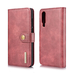 Wewoo Housse Coque Etui en cuir Crazy Horse Texture Flip détachable magnétique pour HuP30, avec porte-cartes et & Portefeuille (Rouge)