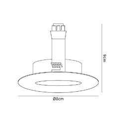 Avis Inspired Downlight encastré fixe GU10 chrome poli (ampoule non incluse)