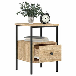 Acheter Maison Chic Table de chevet,Table de Nuit,Meuble de Rangement chêne sonoma 34x36x50 cm bois d'ingénierie