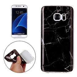 Wewoo Coque noir pour Samsung Galaxy S7 / G930 Motif Marbling Soft TPU Housse de protection arrière