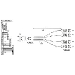 Avis Inline® Câble de raccordement SAS, Mini SAS SFF8087 à 4x SATA, 1:1, OCR, 1m