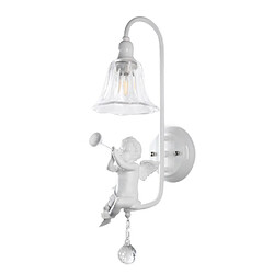 Universal Applique Ange, 220V Applique pour chambre d'enfant, Lampe simple Salon de lit Lait, Applique blanche Distribution de lumière