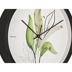 Horloge murale ronde Botanique - Feuilles - Ø 26 x 4,5 cm - Karlsson