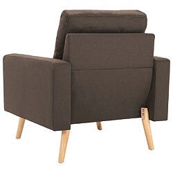 Acheter vidaXL Fauteuil marron tissu