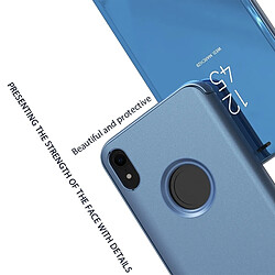 Wewoo Etui à rabat horizontal en cuir avec miroir de galvanisation pour iPhone XR, avec support (Or) pas cher