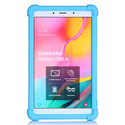 Coque en silicone avec béquille bleu clair pour votre Samsung Galaxy Tab A 8.0 Wi-Fi (2019) SM-T290/T297