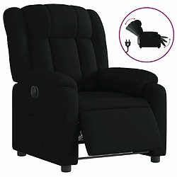 Maison Chic Fauteuil Relax pour salon, Fauteuil inclinable électrique Noir Tissu -GKD16435