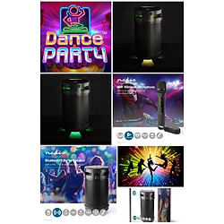 NEDIS SONO PORTABLE PARTY Bluetooth Micro SD / USB | IPX5 | TWS + Micro SANS FIL 20 CANAUX HQ Etanche pour la fête extérieure 