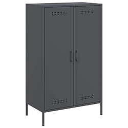 vidaXL Buffet haut anthracite 68x39x113 cm acier