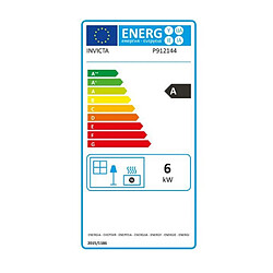 Poêle à bois fonte 6kw anthracite - 9121-44 - INVICTA