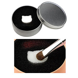 Acheter Maquillage Brush Cleaner Éponge DryBox Color Remover Switch Silver Metal Box