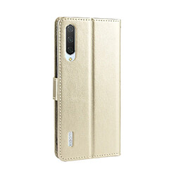 Avis Wewoo Housse Coque en cuir à rabat horizontal Texture rétro Crazy Horse pour Xiaomi CC9e / A3avec porte-cartes et fentes cartes et cadre photo Or