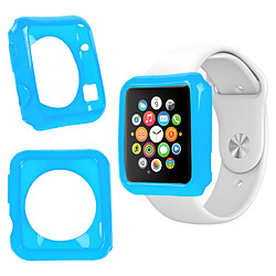 Duragadget Coque de protection BLEU pour Apple Watch (iWatch) montre écran 42mm