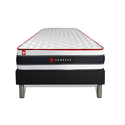 Somness Ensemble sommier + matelas ENERGY ressorts ensachés et mémoire de forme 90x190