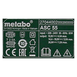 Acheter Metabo Basis Set 18V - 3x Batteries LiHD 4,0Ah + Chargeur ASC 55 ( 685132000 ) + Insert Metabo Metaloc pour kit de base LiHD