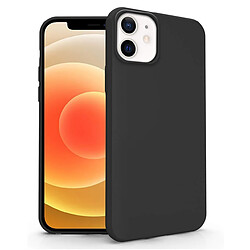 Htdmobiles Coque pour Apple iPhone 12 Mini - housse etui silicone gel fine + film ecran - NOIR