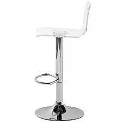 Beliani Tabouret de bar Set de 2 Transparent MALTA pas cher