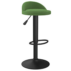 vidaXL Tabouret de bar Vert foncé Velours