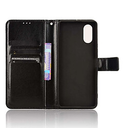 Avis Htdmobiles Housse pour Sony Xperia 10 VI - etui coque pochette portefeuille + verre trempe - NOIR