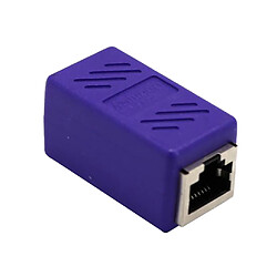 Adaptateur De Connecteur LAN Ethernet RJ45 Femelle à Femelle Violet pas cher