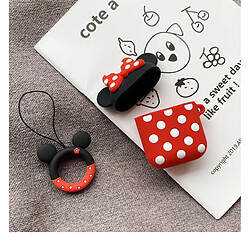 GUPBOO Airpods Coque Housse Étui Protecteur Compatible pour AirPods 3-Dessin animé Mickey Minnie en silicone