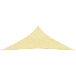 Helloshop26 Voile toile d'ombrage parasol 160 g/m² 4 x 4 x 4 m PEHD beige 02_0008980