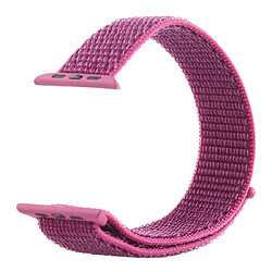 Wewoo Bracelet de montre en nylon Simple Fashion pour Apple Watch séries 5 et 4 44 mm / 3 et 2 et 1 42 mmavec Magic Stick Rouge / Violet